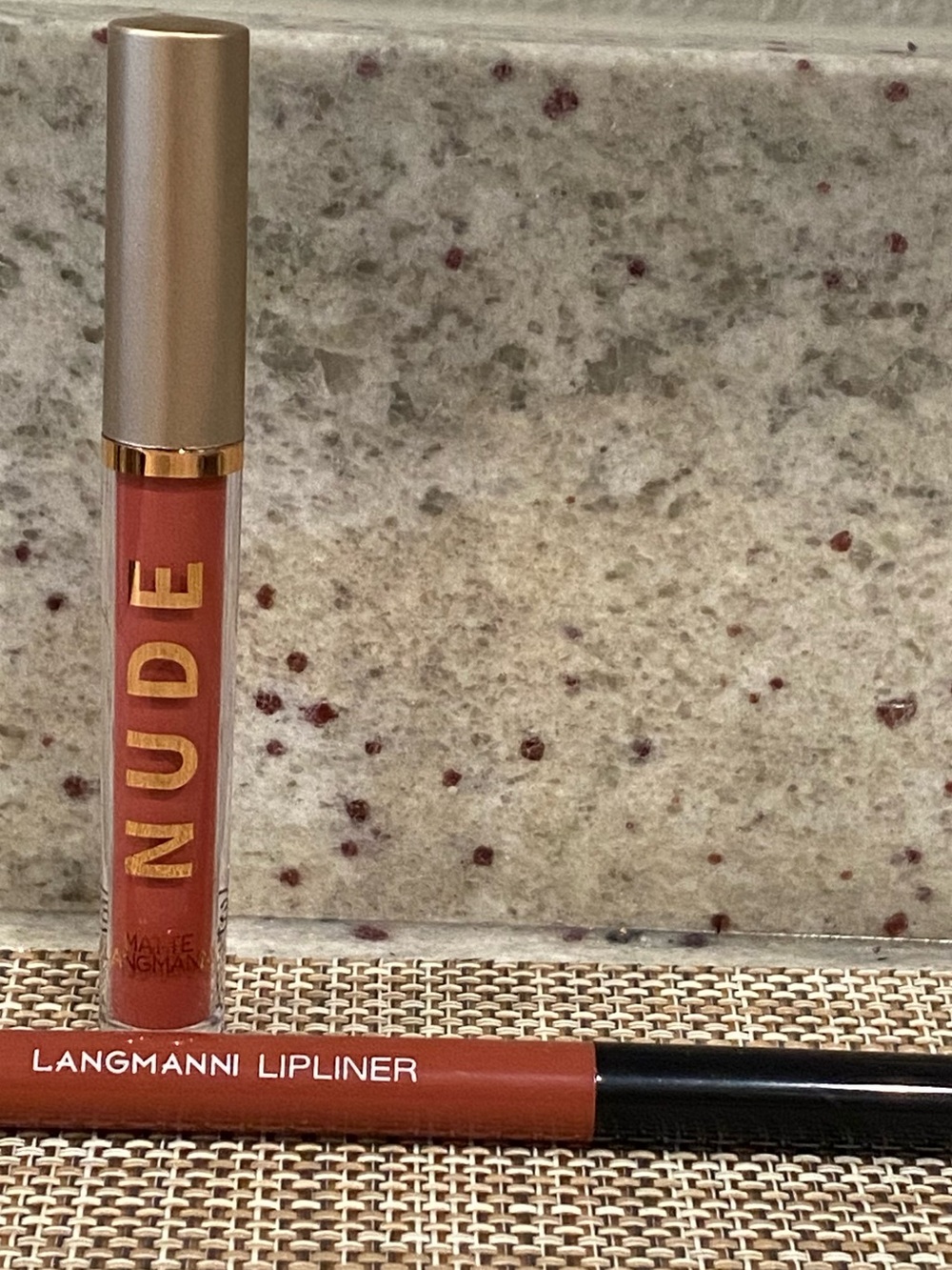5/$25 Langmanni  Nude Matte Liquid Lipstick & Lip Liner Set - Warm Terracotta
